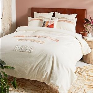 Anthropologie Tonal Fringe Sham
